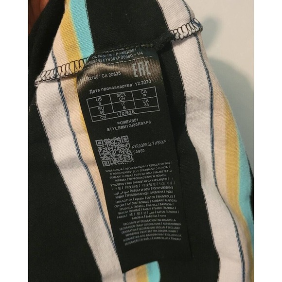 GUESS Originals Dylan Stripe 1981 T-Shirt Size Small Embroidered Retro Look - Picture 8 of 8